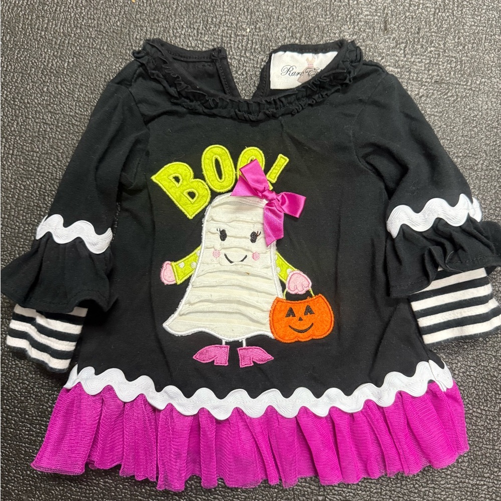 Rare Editions Black and Purple Boo Ghost top & pants